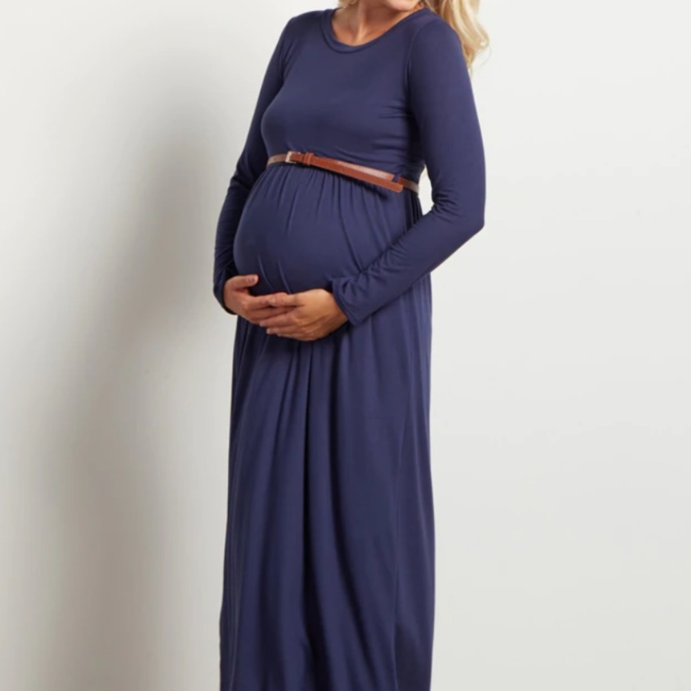 New in Bag PinkBlush small maternity long sleeve dress